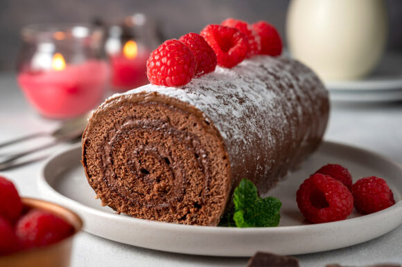 Brazo gitano de chocolate