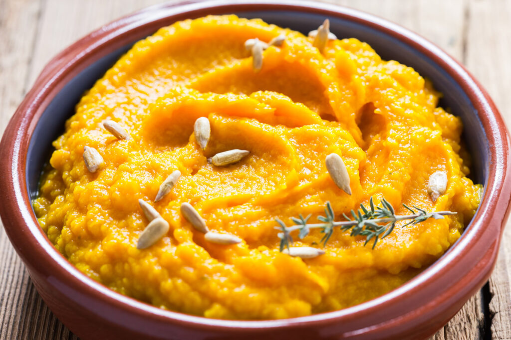 Receta de hummus de calabaza