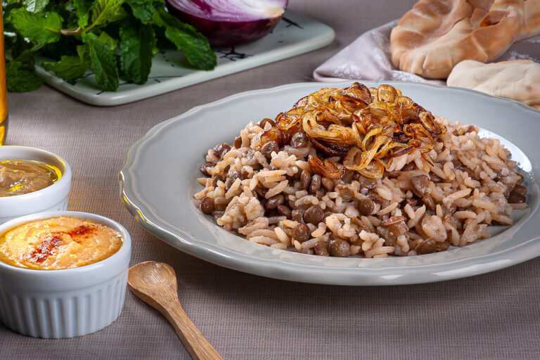 Receta árabe de Mujaddara
