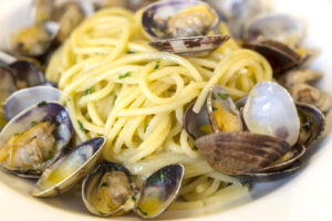 Receta de pasta con almejas