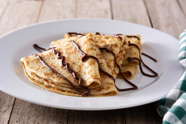 Receta fácil de crepes de chocolate
