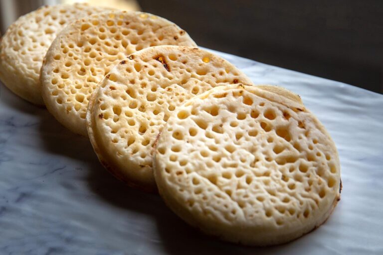 Receta de crumpets