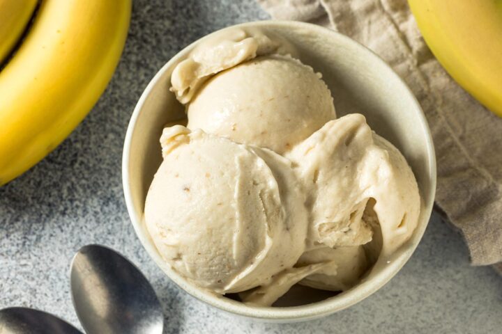 Receta fácil de helado de plátano