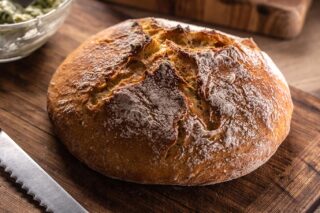 Receta fácil de hogaza de pan casero