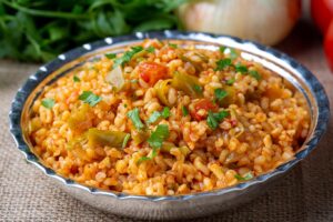Receta fácil de pilaf de bulgur