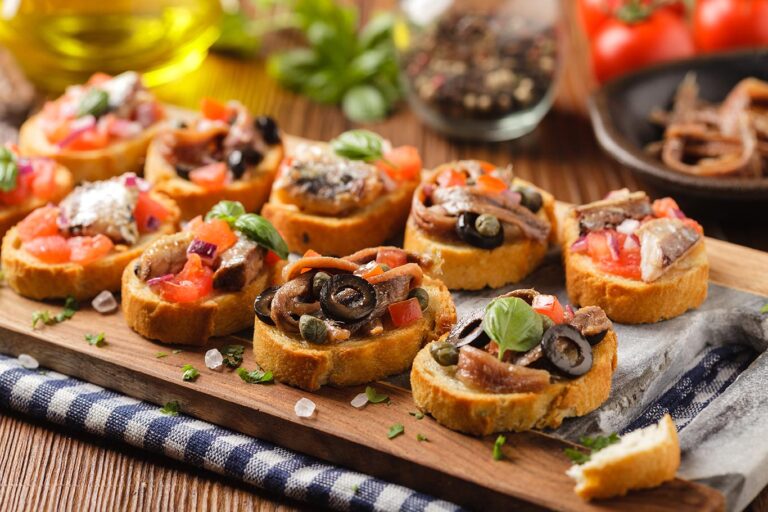 Tostas para aperitivos