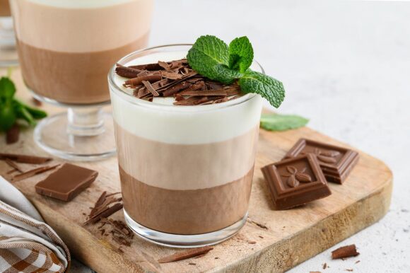 Vasitos tres chocolates