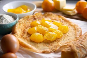 Receta de crepes de ciruela