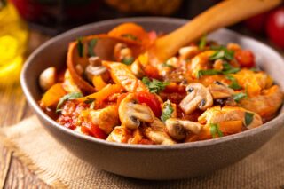 Receta de estofado de pollo y verduras