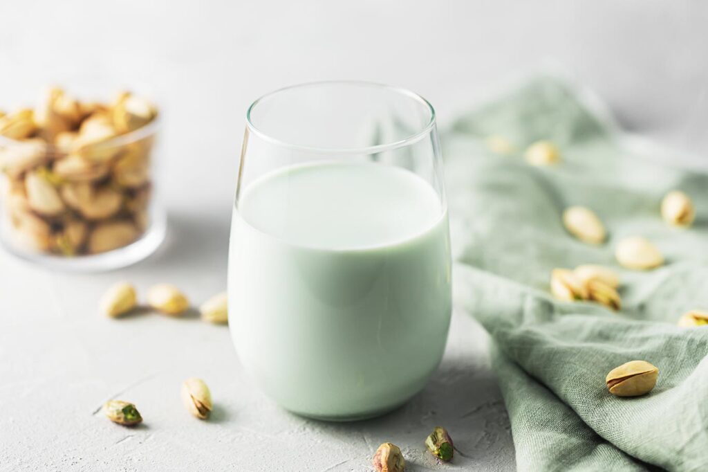 Receta de leche de pistacho