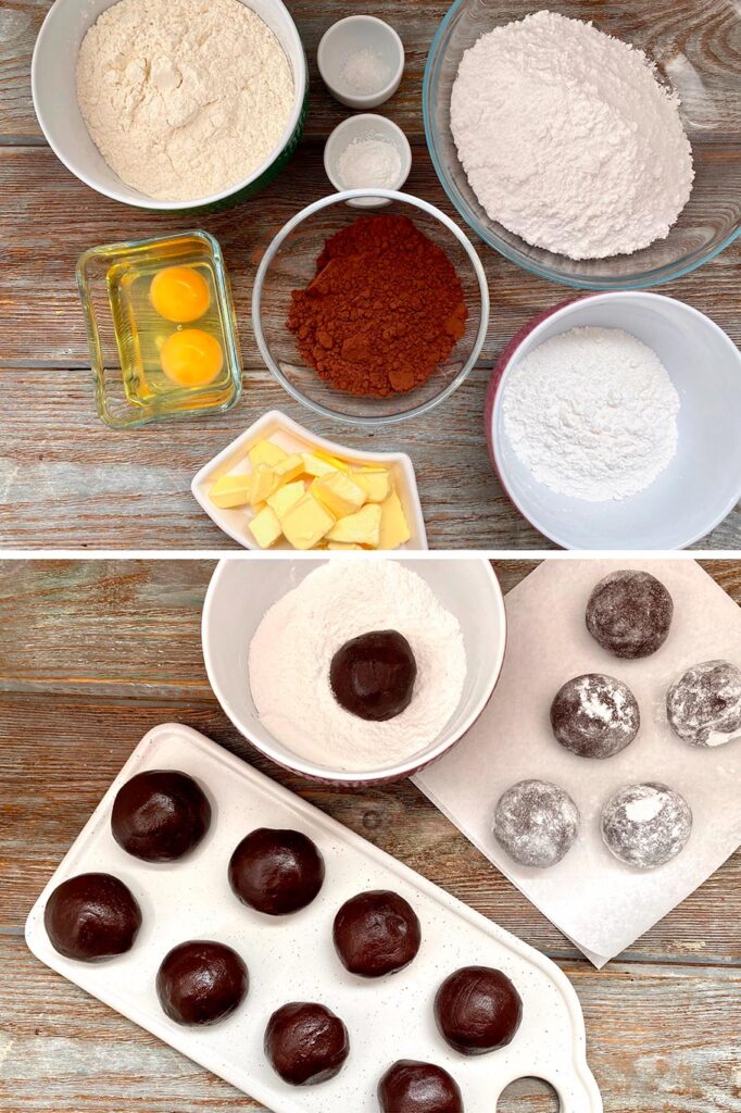 Receta de como se hacen Galletas de chocolate con grietas