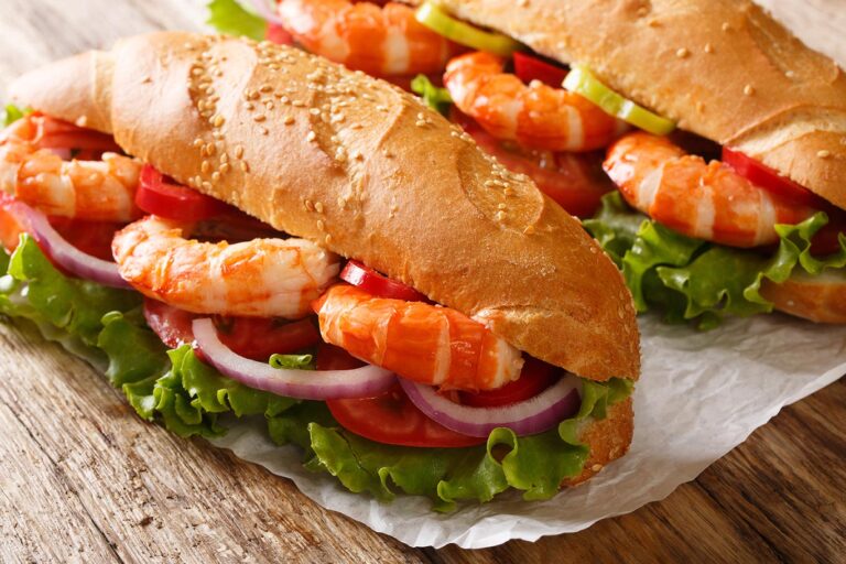 Receta de bocadillo de langostinos