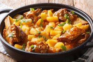 Receta de costillas de ternera con patatas