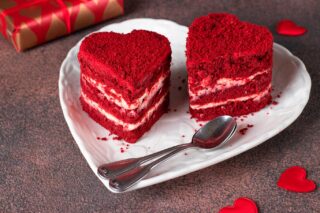 Receta de Pasteles de corazón velvet