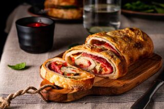 Receta de Stromboli de salami