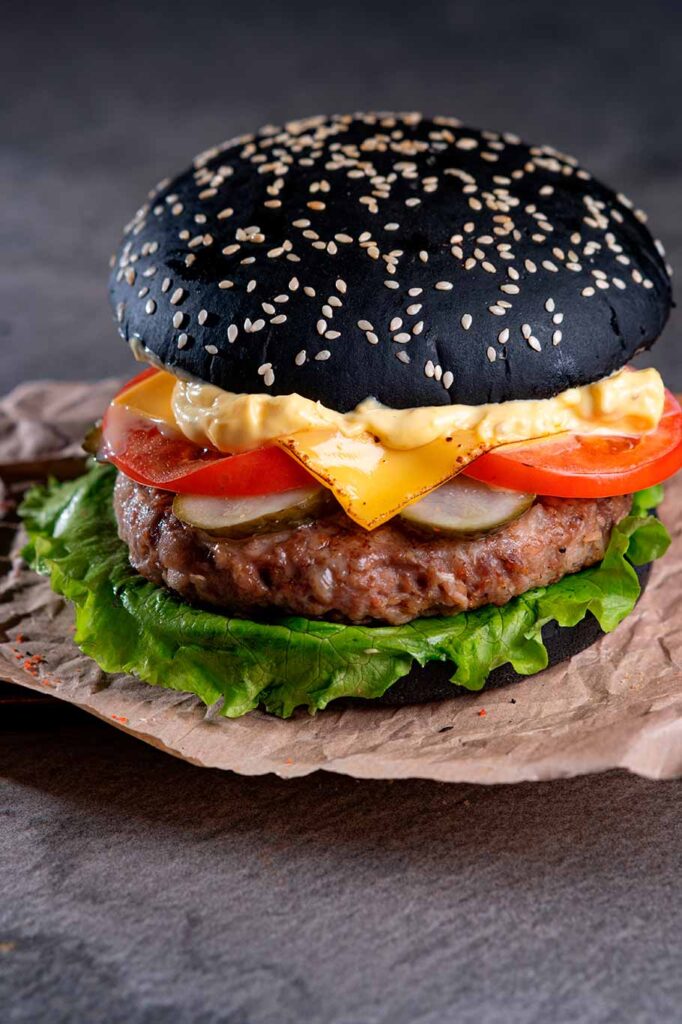Receta de hamburguesa con pan negro