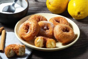 Receta tradicional de rosquillas de limón.