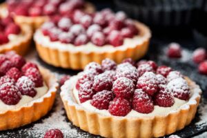 Receta de Mini tartas de frambuesa
