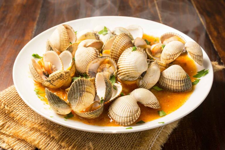 Receta fácil de berberechos a la gallega
