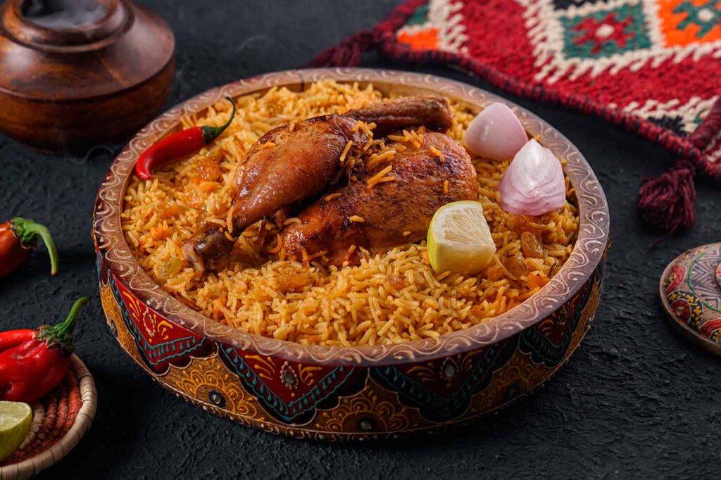 Receta de kabsa de pollo