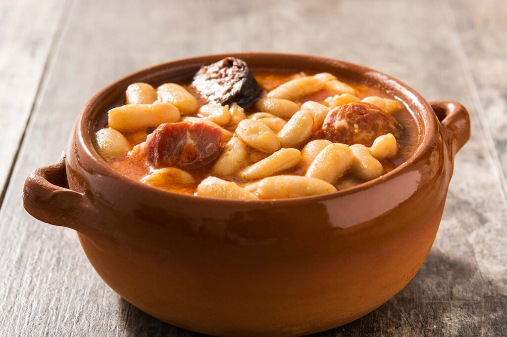 Fabada asturiana en olla exprés