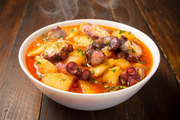 Guiso de pulpo con patatas