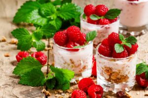 Receta de granola con yogurt