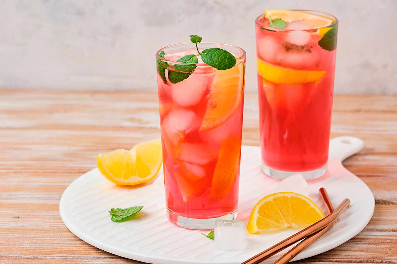 Receta de limonada rosa