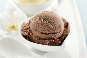 Helado de chocolate