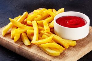 Patatas fritas en freidora de aire