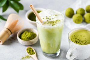 Té matcha helado