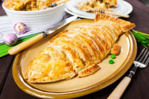 Receta de merluza con hojaldre