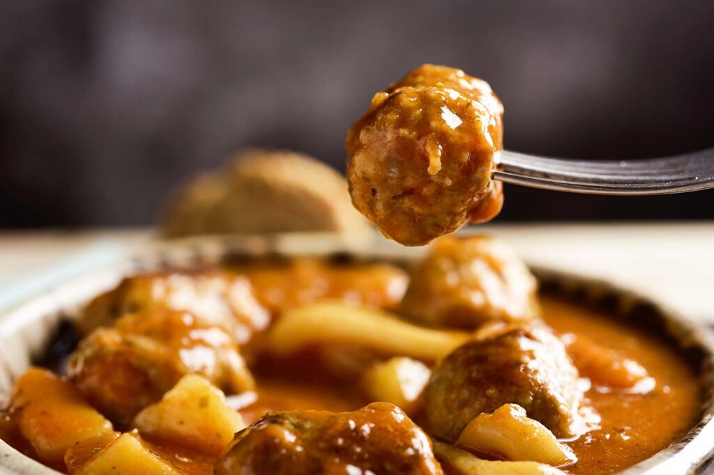 Albóndigas con sepia