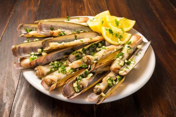 Navajas a la plancha