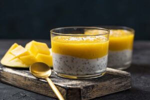 Pudin de chía y mango