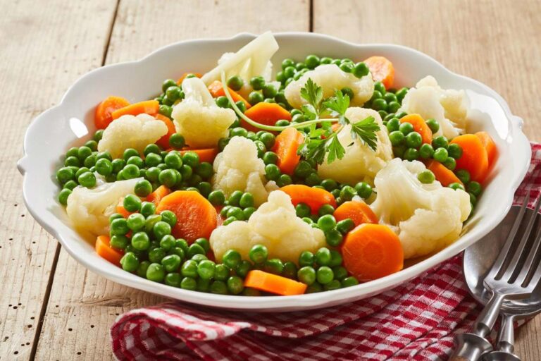 Verduras cocidas al vapor