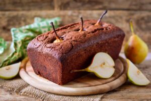 Receta de bizcocho de pera y chocolate