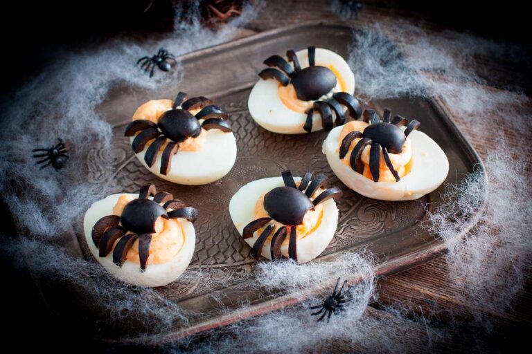 Receta de huevos de araña