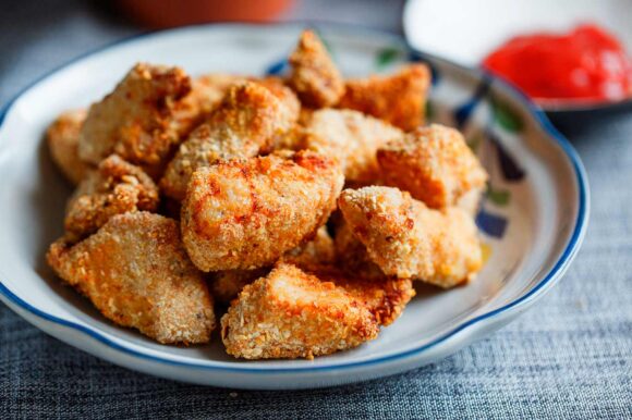 Nuggets en freidora de aire