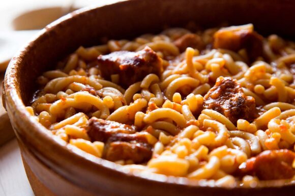 Fideos a la cazuela