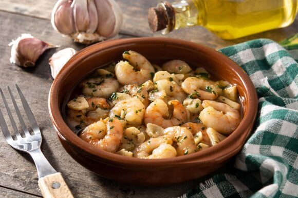 Langostinos al ajillo