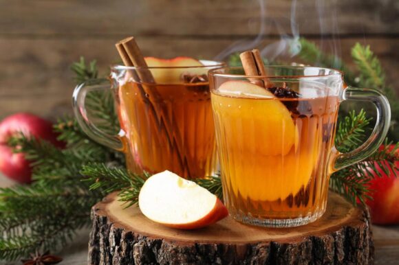 Sidra caliente con especias