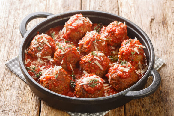 Albóndigas a la parmesana