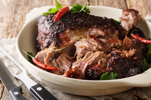 Pierna de cerdo asada
