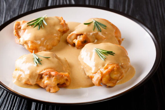 Pollo a la mostaza