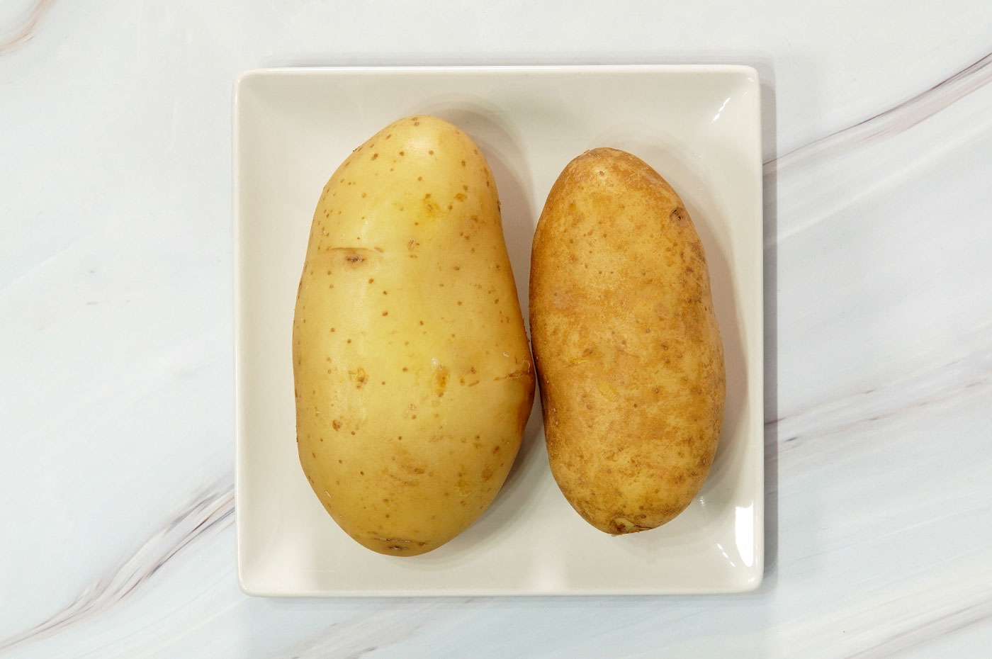 Patatas cocidas para la ensalada malagueña