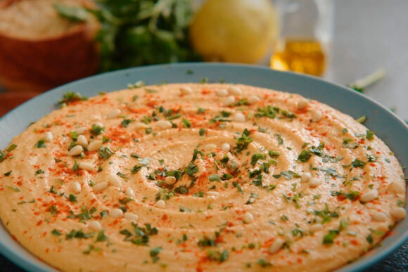 Hummus de pimiento rojo