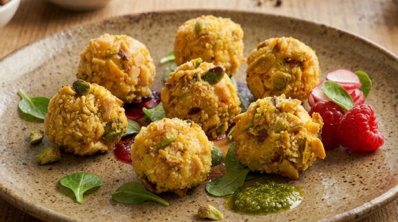 Bolitas de pollo crujientes